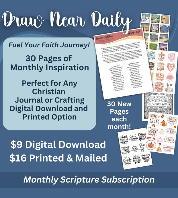 Draw Near Daily Monthly Christian Scripture Subscription! - Blessed Be Boutique