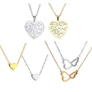 Eternal Hearts Stainless Steel Necklaces - Blessed Be Boutique