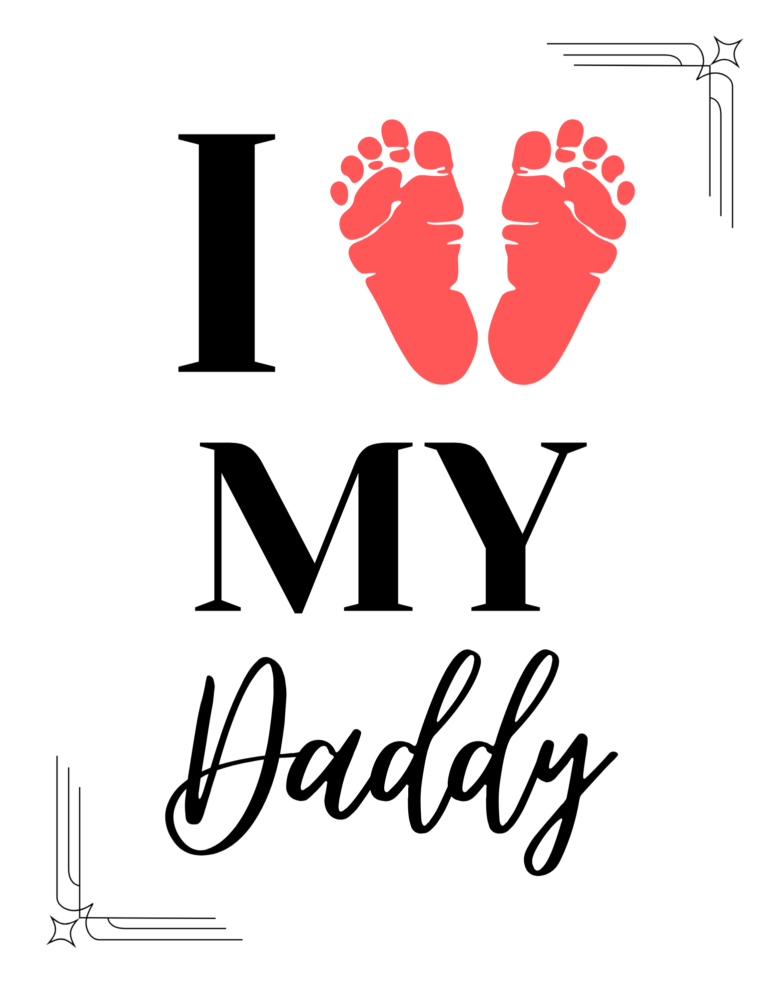 Father's Day Kid's Craft Digital Downloads - Blessed Be Boutique