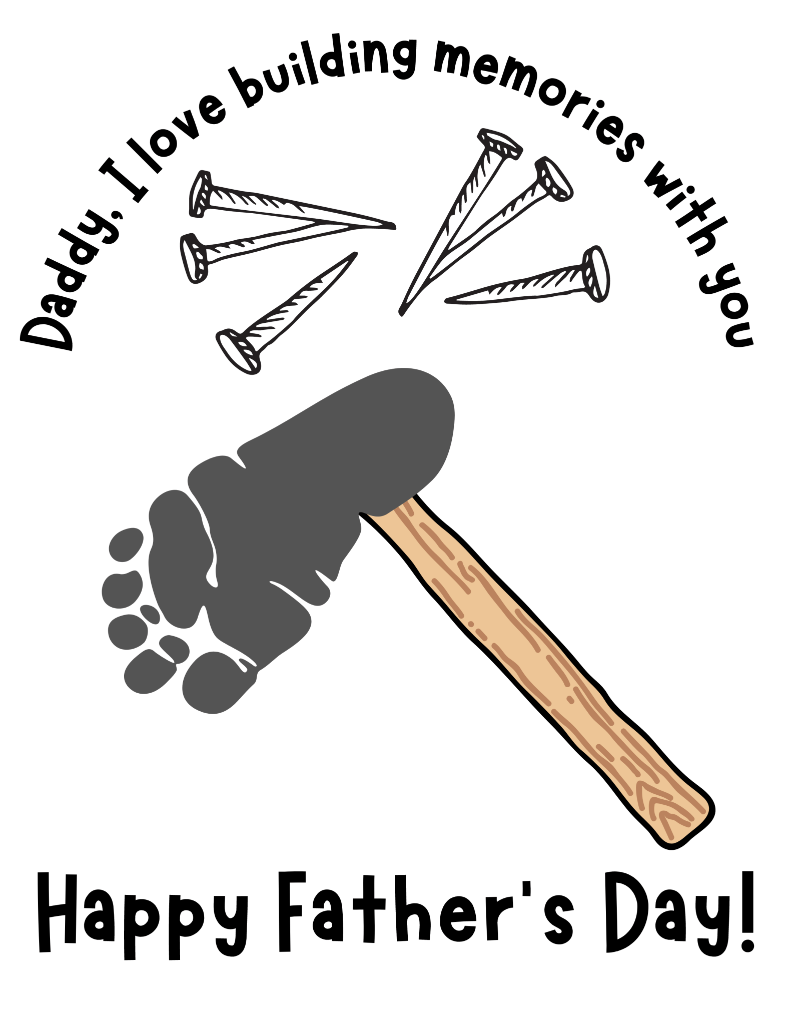 Father's Day Kid's Craft Digital Downloads - Blessed Be Boutique