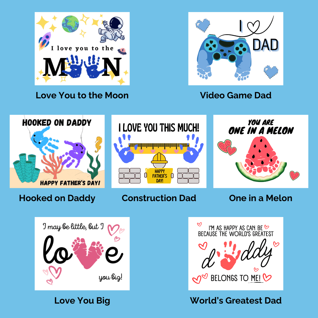 Father's Day Kid's Craft Digital Downloads - Blessed Be Boutique