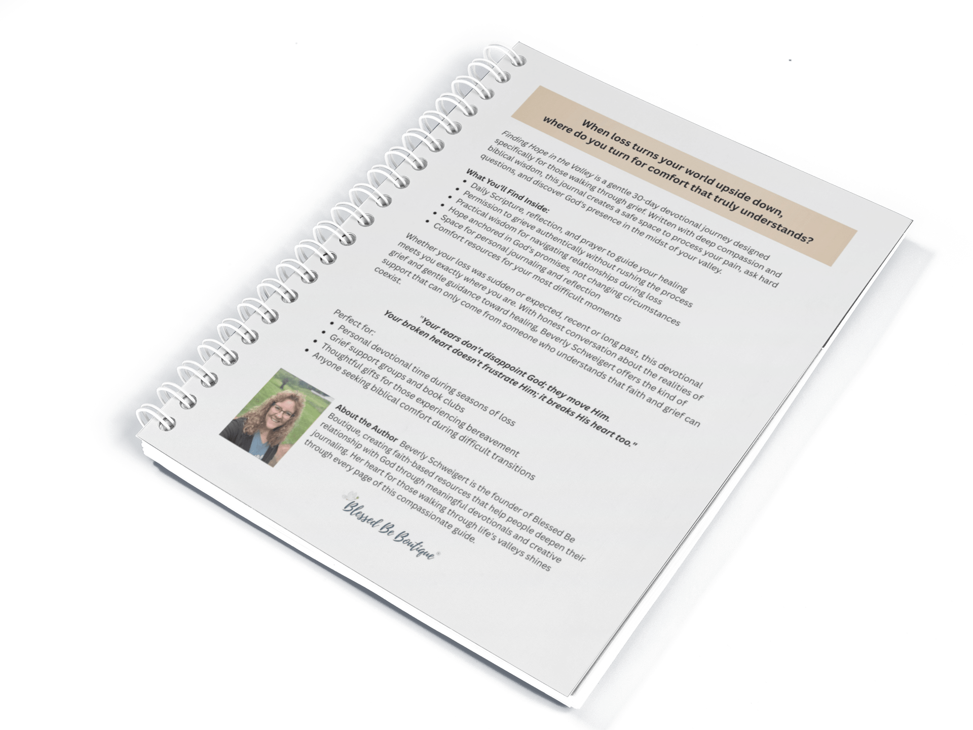 Finding Hope in the Valley: A Devotional Journey Through Grief - Blessed Be Boutique