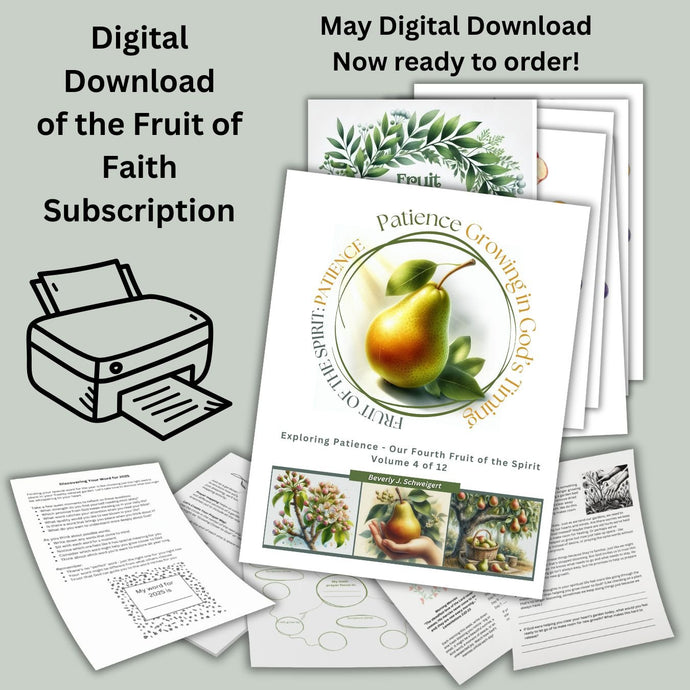 Fruit of Faith - 2025 Creative Blessings Club Monthly Subscription Digital Download - Blessed Be Boutique