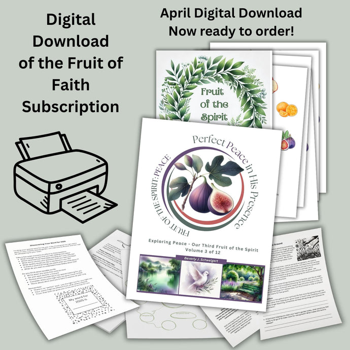 Fruit of Faith - 2025 Creative Blessings Club Monthly Subscription Digital Download - Blessed Be Boutique