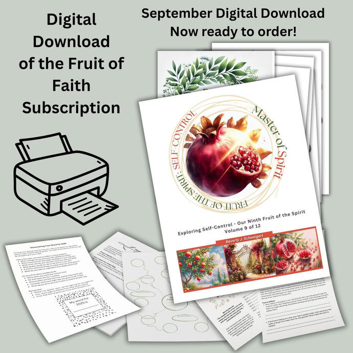 Fruit of Faith - 2025 Creative Blessings Club Monthly Subscription Digital Download - Blessed Be Boutique