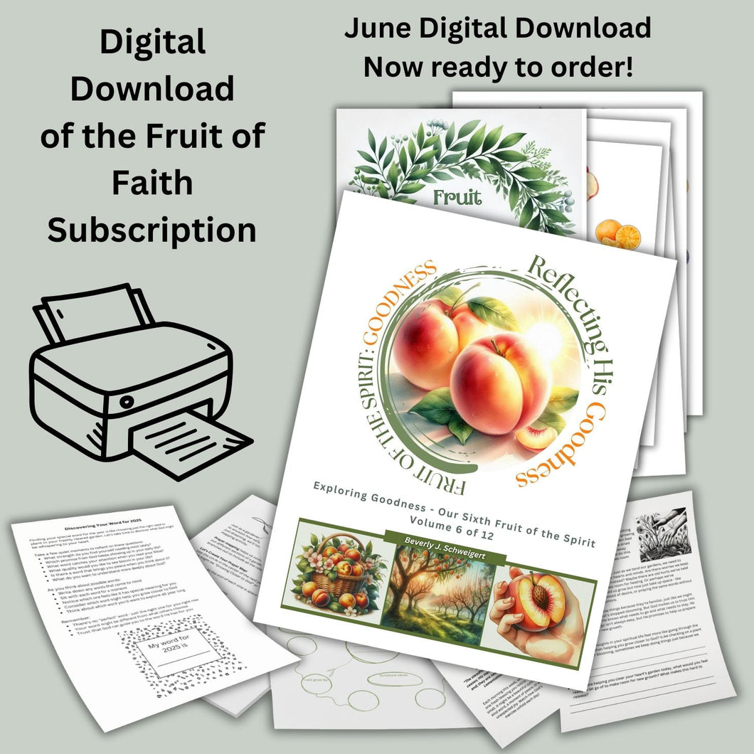 Fruit of Faith - 2025 Creative Blessings Club Monthly Subscription Digital Download - Blessed Be Boutique
