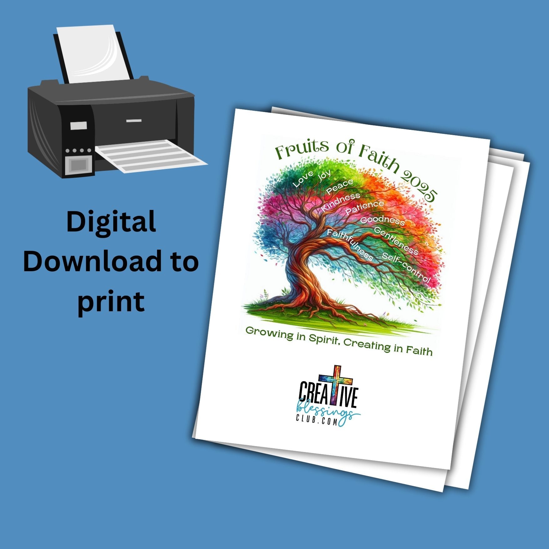 Fruits of Faith - 2025 Creative Blessings Club Monthly Subscription - Blessed Be Boutique