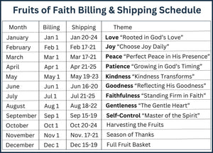 Fruits of Faith - 2025 Creative Blessings Club Monthly Subscription Digital Download - Blessed Be Boutique