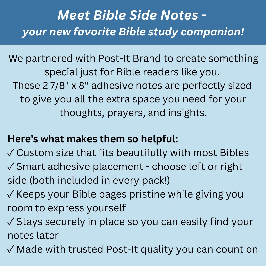 Important Side Note Bible Side Notes®! Printed by Post-It® Brand – Blessed Be Boutique