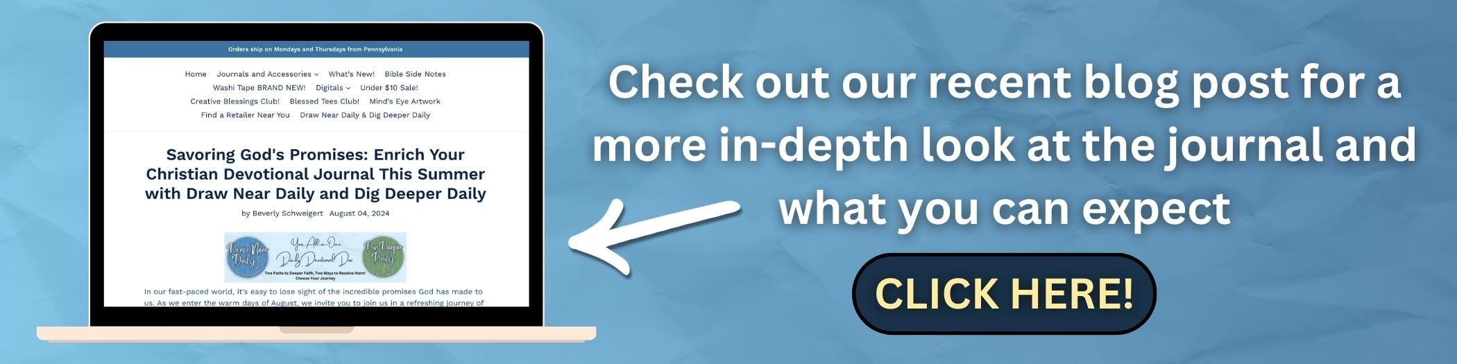 Dig Deeper Daily and Draw Near Daily Christian Devotional Journal, Digital Download, Faith Journal, Blessed Be Boutique