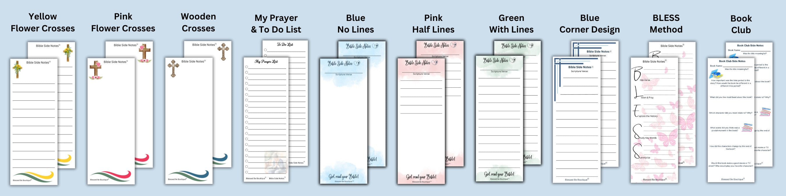 Text Book Side Note Bible Side Notes®! Printed by Post-It® Brand – Blessed Be Boutique