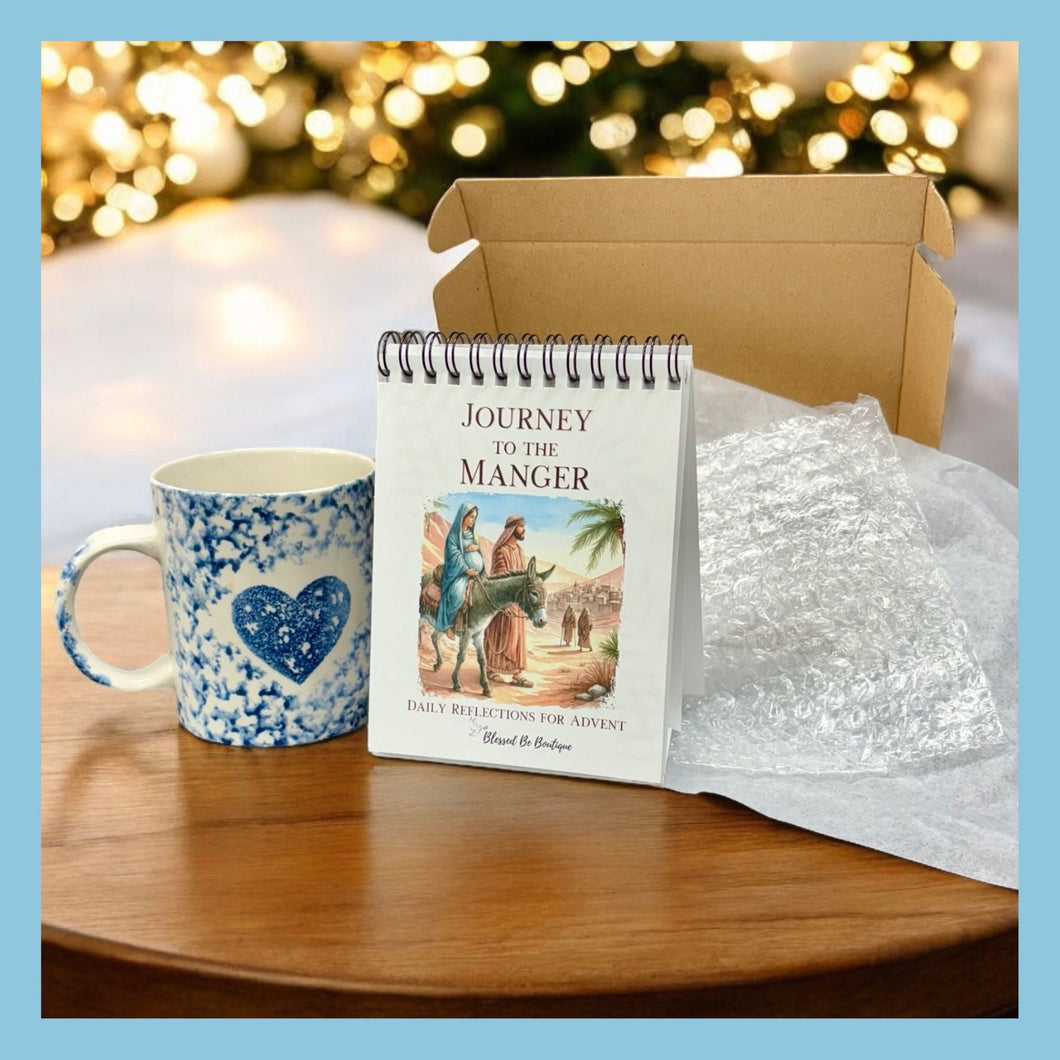 Journey to the Manger Advent Tabletop Spiral Flip Devotional - Blessed Be Boutique