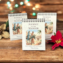 Load image into Gallery viewer, Journey to the Manger Advent Tabletop Spiral Flip Devotional - Blessed Be Boutique