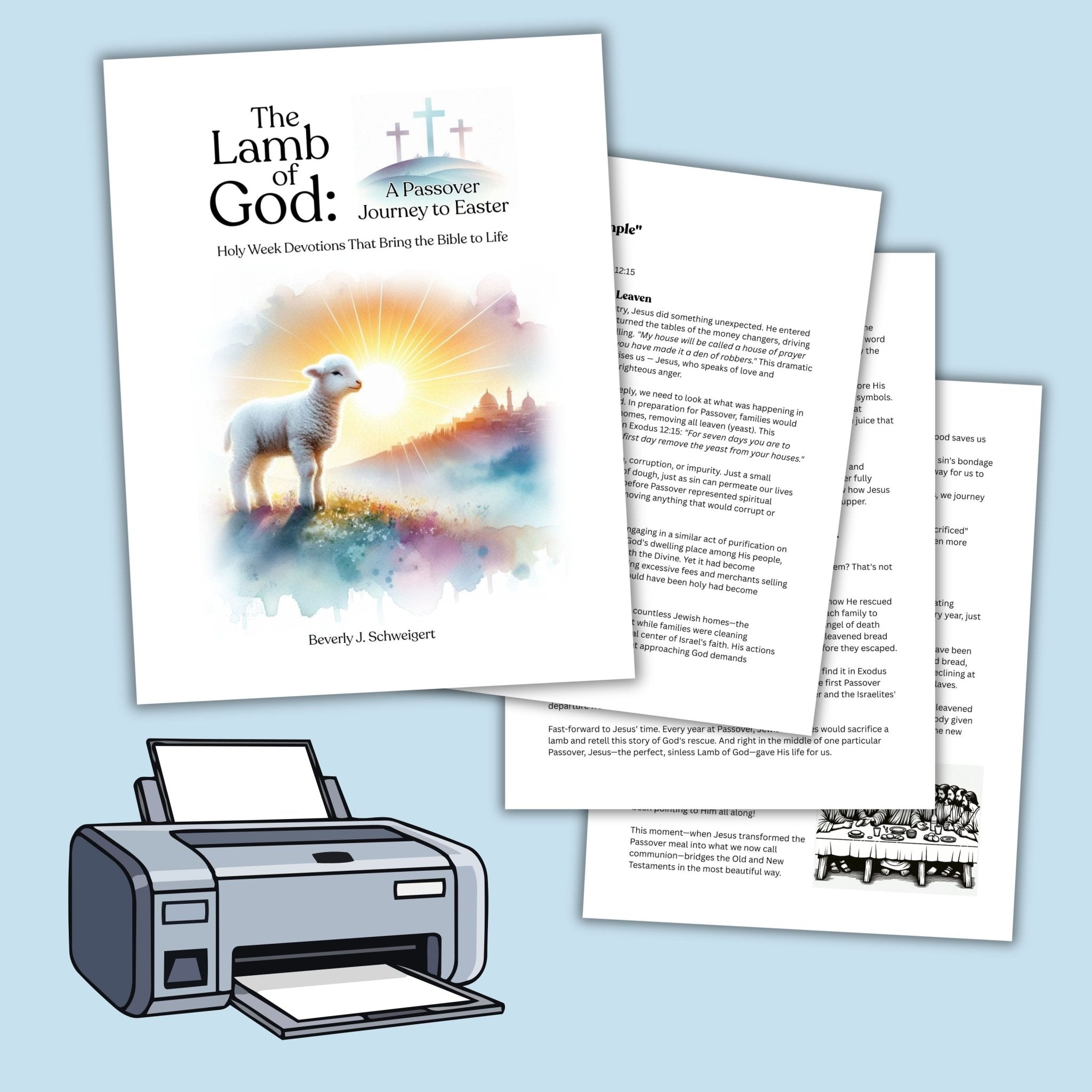 Lamb of God: A Passover Journey to Easter and Bonus Christian Passover Seder Guide - Blessed Be Boutique