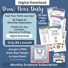 Load image into Gallery viewer, Monthly Draw Near Daily Digital Christian Scripture Subscription - Blessed Be Boutique