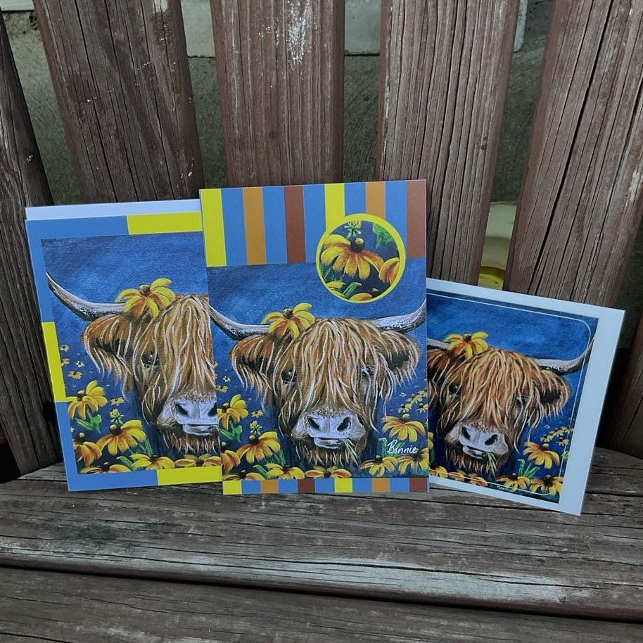 Original Artwork Gift Sets (Greeting Card, Postcard, & Sticker) - 7 Design Choices - Blessed Be Boutique