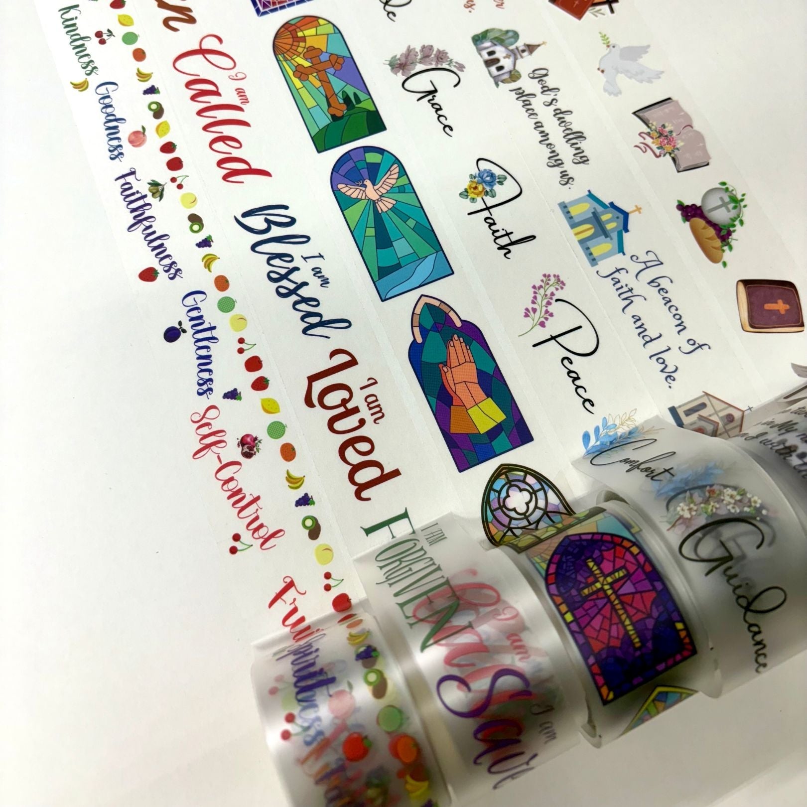 Scriptural Accents Premium PET Tape - Blessed Be Boutique