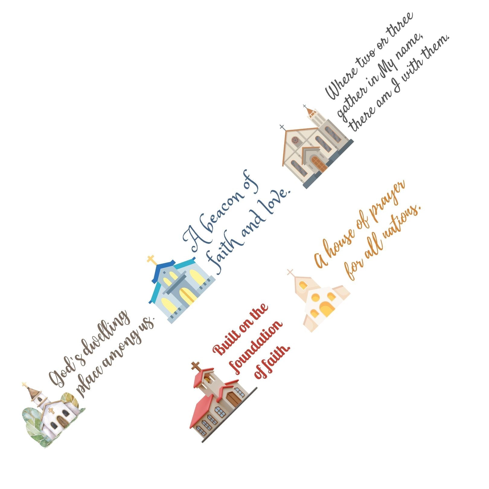 Scriptural Accents Premium PET Tape - Blessed Be Boutique