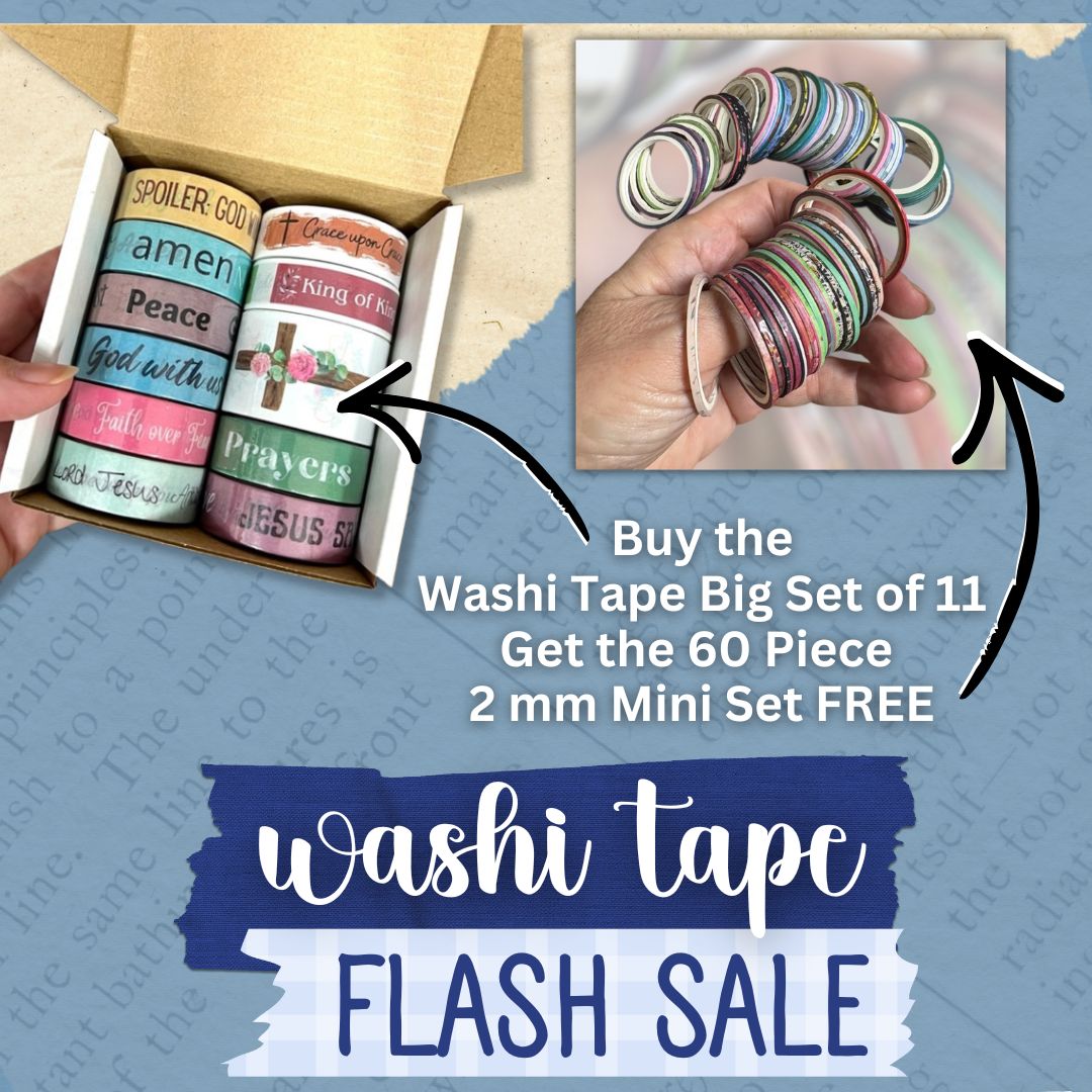 Scriptural Accents Washi Tape - Blessed Be Boutique