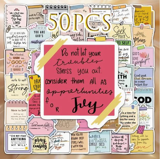 Sticky Note Faith Designs Sticky Note Faith Sticker Pack! – Blessed Be Boutique