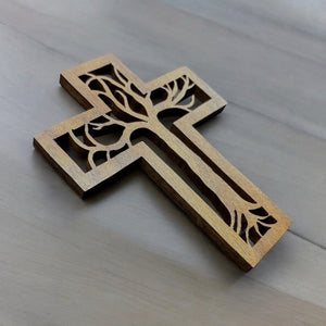 Tree of Life Walnut Cross - Blessed Be Boutique