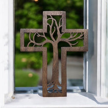 Load image into Gallery viewer, Tree of Life Walnut Cross - Blessed Be Boutique