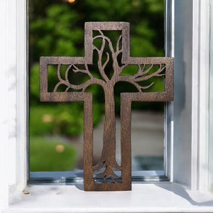 Tree of Life Walnut Cross - Blessed Be Boutique