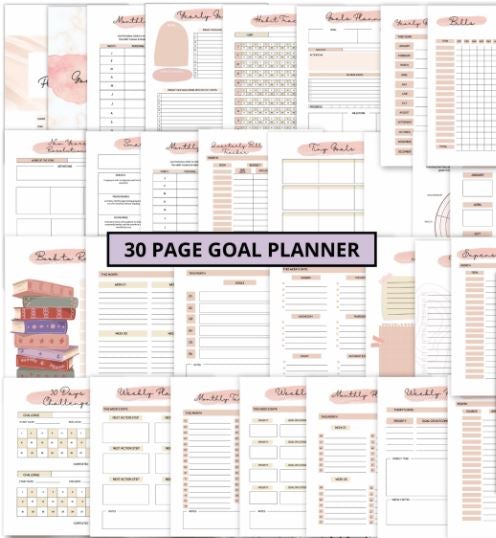 2022 Goal Planner - Blessed Be Boutique