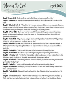 Blessed Boutique Scripture Writing.pdf 2023 April Scripture Journaling Prompts Digital Download – Blessed Be ...