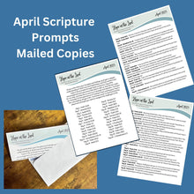 Load image into Gallery viewer, 2023 April Scripture Journaling Prompts - Mailed Copies - Blessed Be Boutique