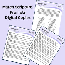 Load image into Gallery viewer, 2023 March Scripture Journaling Prompts Digital Download - Blessed Be Boutique