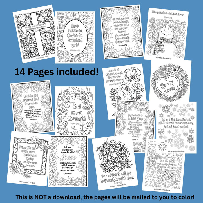 2023 Winter Coloring Pages Printed - Blessed Be Boutique