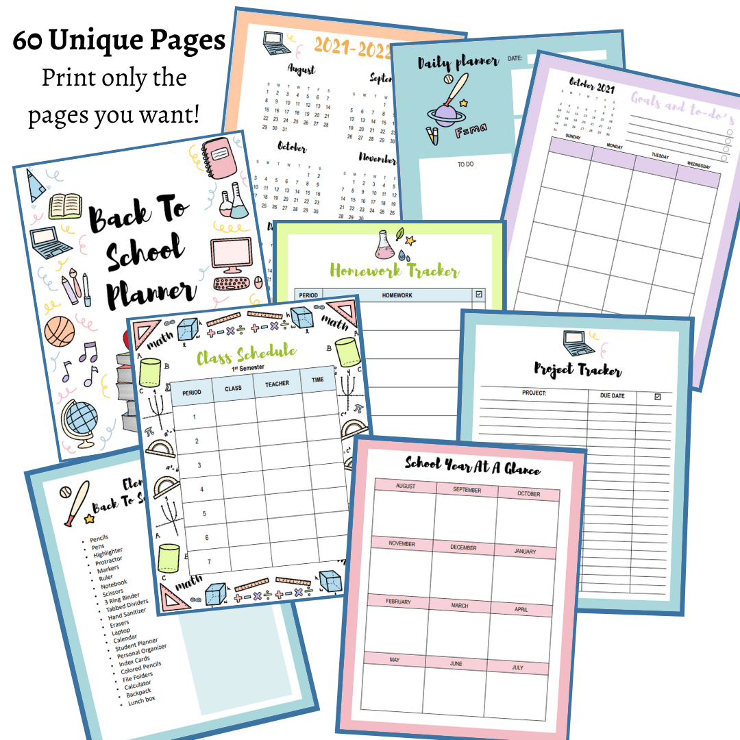 Printable Weekly School Planner Pages printable-weekly-school-planner-pages