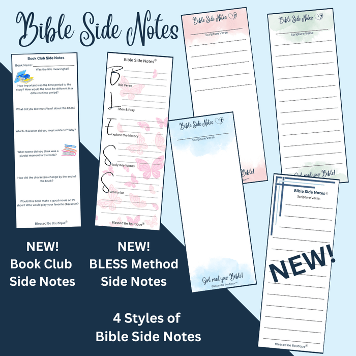 Side Note Sticker Magazine Christian Sticker and Planner Sheets - 16 Sheets – Blessed Be Boutique