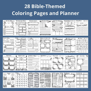 Bible-Themed Coloring Pages and Planner - Blessed Be Boutique