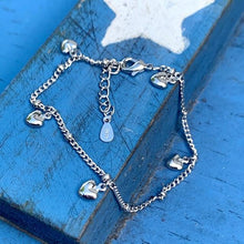 Load image into Gallery viewer, Brad&#39;s Deal Heart Bracelet, Multi Hearts Sterling - Blessed Be Boutique