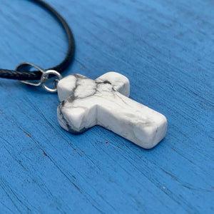 Brad's Deal Natural Stone Cross Pendants - Blessed Be Boutique