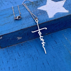 Brad's Deal Special Faith Cross Choker Necklace - Blessed Be Boutique