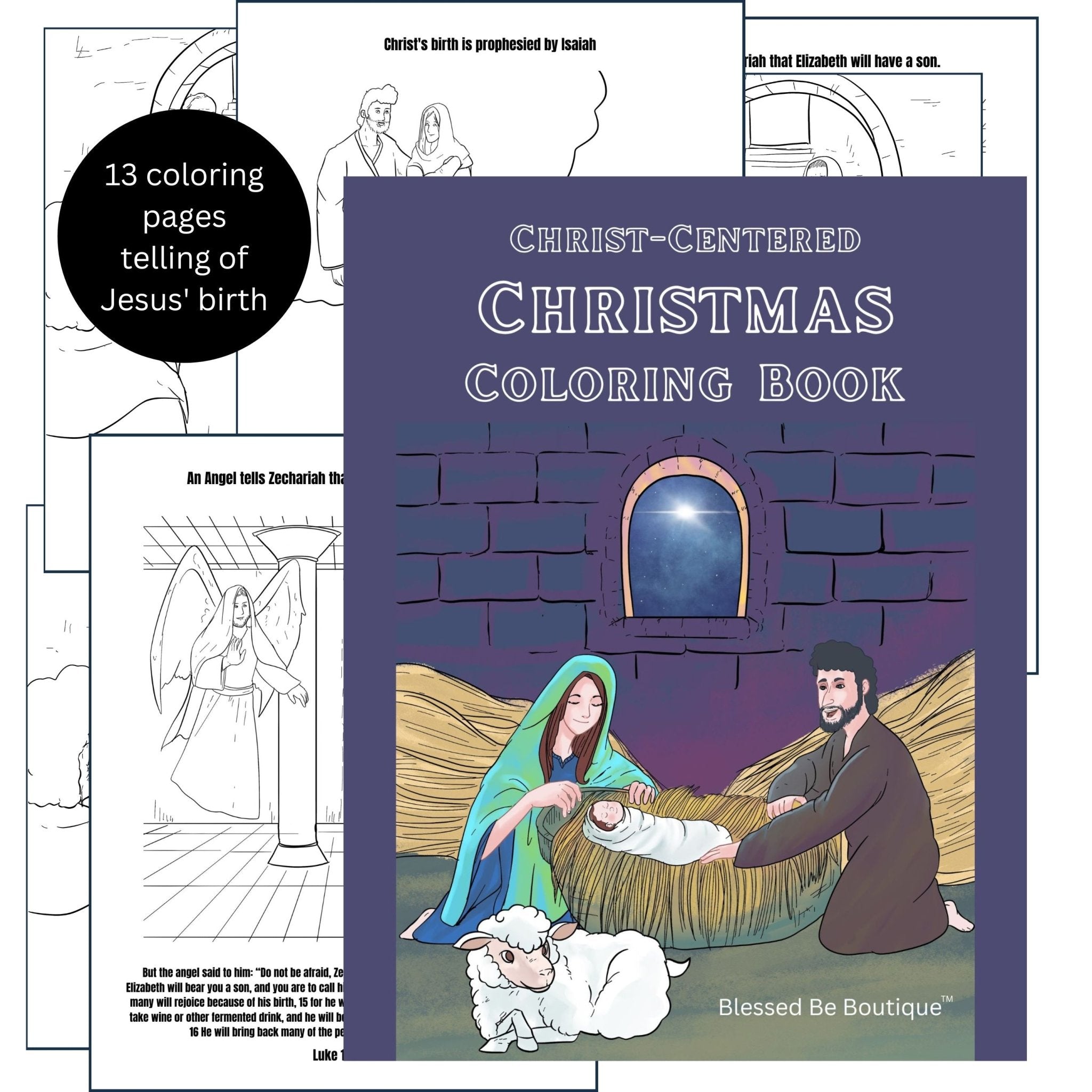 Coloring Pages Jesus Christmas