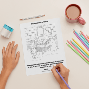 Christ-Centered Christmas Coloring Book Digital Download FREE! - Blessed Be Boutique