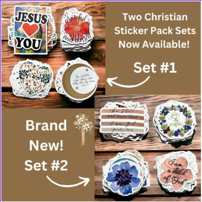 Christian Sticker Pack Sets - Blessed Be Boutique