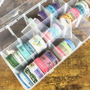 Clear Storage Box with Adjustable Dividers - Blessed Be Boutique
