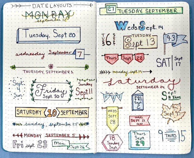 Date Layout Graphics Date Layouts – Blessed Be Boutique