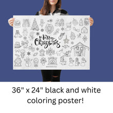 Load image into Gallery viewer, Extra Large Christmas Coloring Poster - Blessed Be Boutique