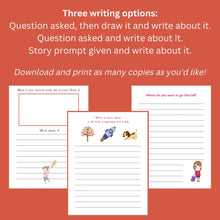 Load image into Gallery viewer, Fall Kid&#39;s Journal with Writing Prompts - Blessed Be Boutique