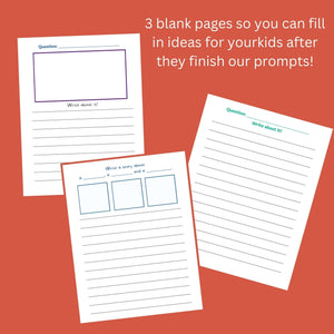 Fall Kid's Journal with Writing Prompts - Blessed Be Boutique