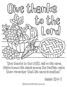Give Thanks to the Lord - Blessed Be Boutique