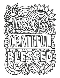 Grateful Thankful Blessed Words - Blessed Be Boutique