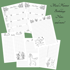 Hello Spring Coloring Planner - Blessed Be Boutique