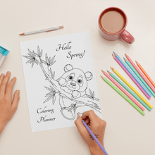 Load image into Gallery viewer, Hello Spring Coloring Planner - Blessed Be Boutique